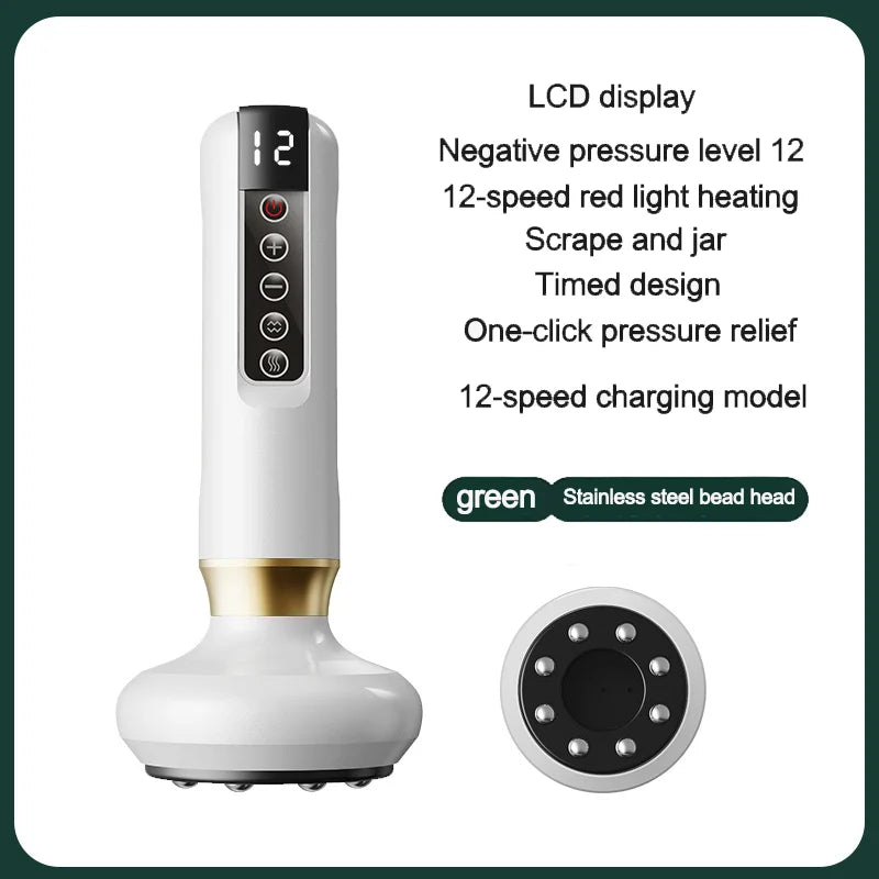 Electric Meridian Brush, Whole Body Universal Massager, Beauty Salon Cupping and Sha Absorption Instrument, Intelligent