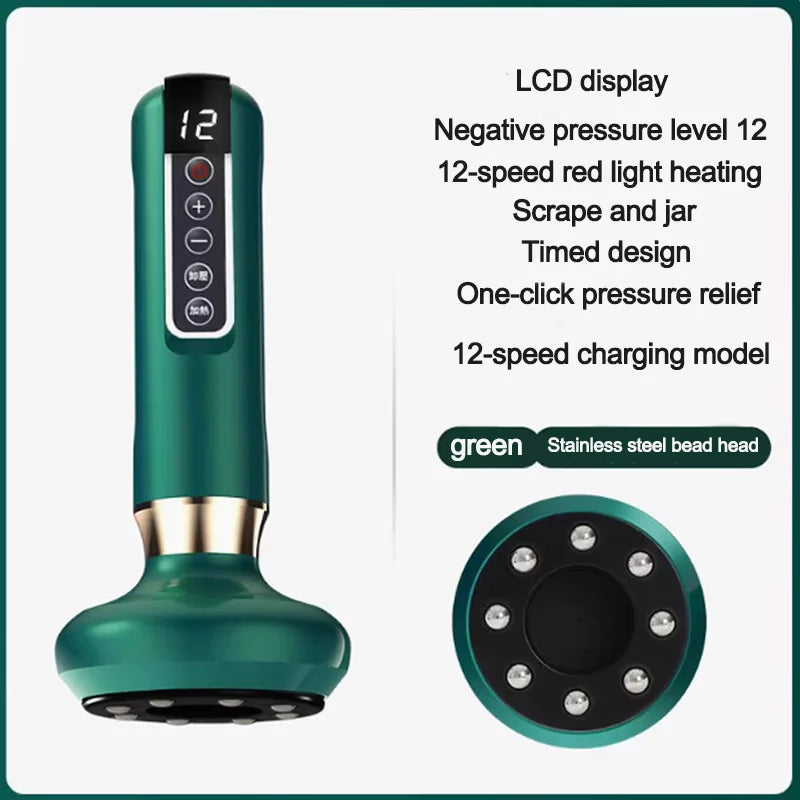 Electric Meridian Brush, Whole Body Universal Massager, Beauty Salon Cupping and Sha Absorption Instrument, Intelligent